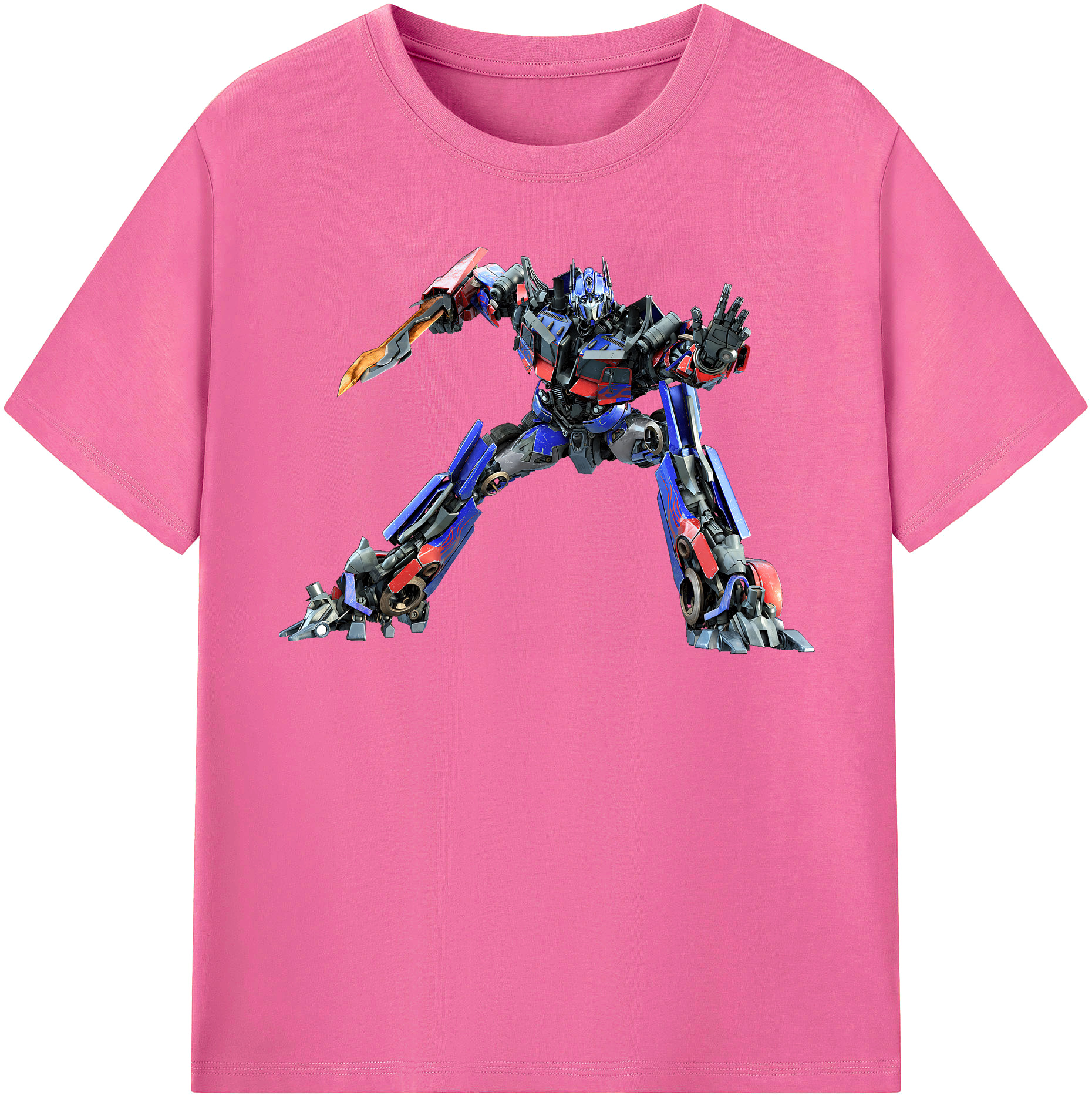（画像用） Transformers トランスフォーマー レディースカジュアルプリントTシャツ（綿100％）